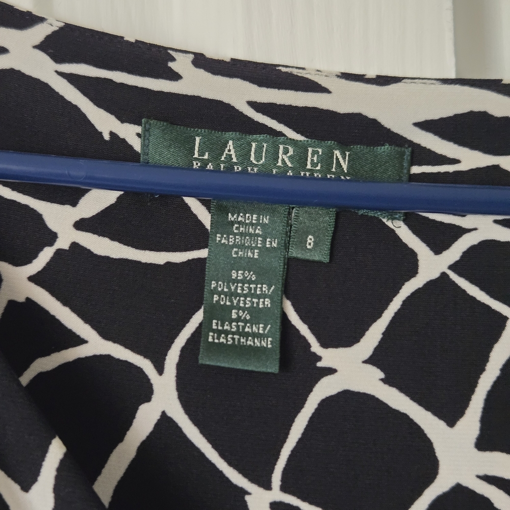 Lauren Ralph Lauren Black and White Patterned Maxi Skirt - Picture 3 of 14